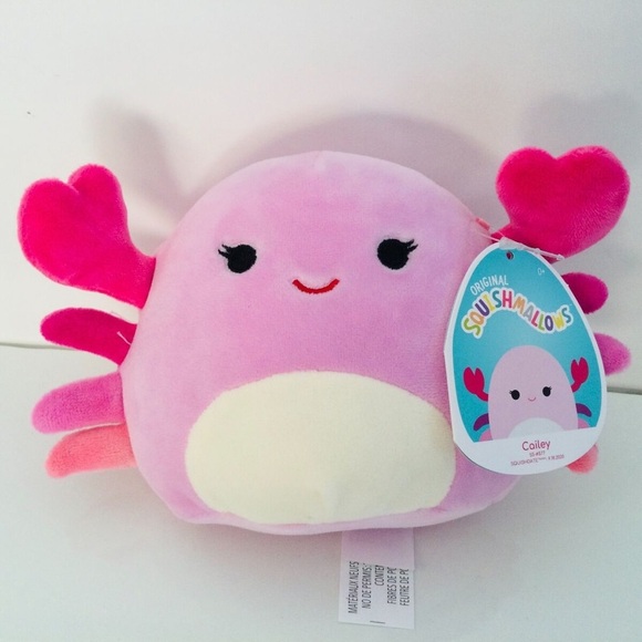 Nwt 🦀 5" Cailey the Pink Crab Squishmallow - Picture 1 of 4